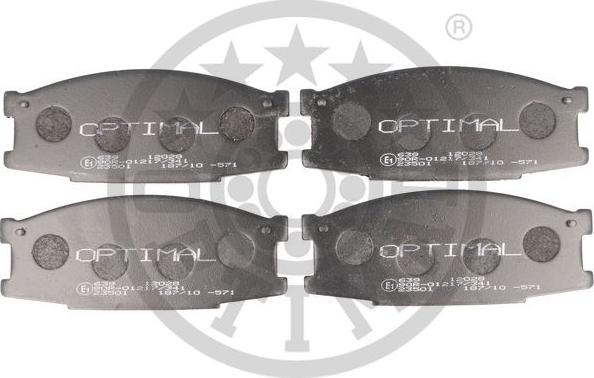 Optimal 12028 - Тормозные колодки, дисковые, комплект autospares.lv