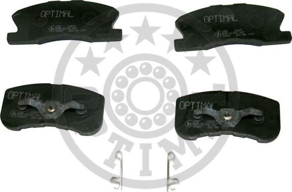 Optimal 12077 - Тормозные колодки, дисковые, комплект autospares.lv