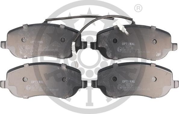 Optimal 12144 - Тормозные колодки, дисковые, комплект autospares.lv