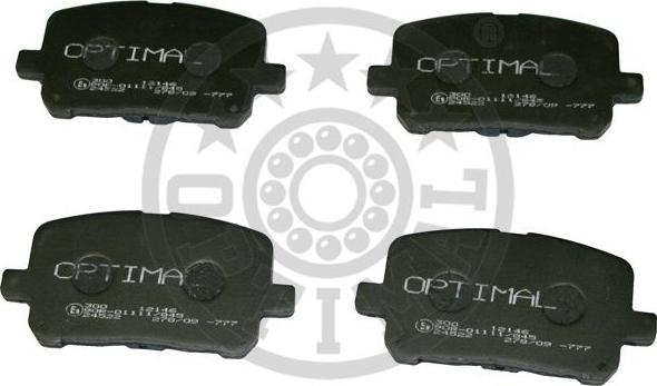 Optimal 12146 - Тормозные колодки, дисковые, комплект autospares.lv