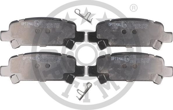 Optimal BP-12358 - Тормозные колодки, дисковые, комплект autospares.lv