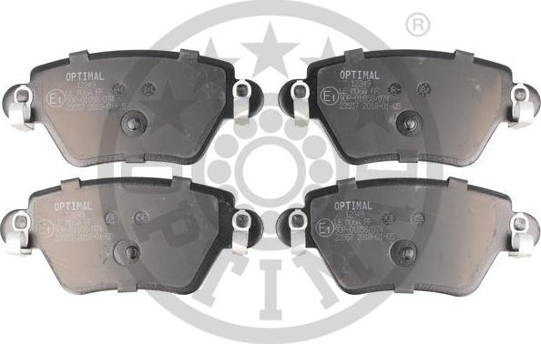 Optimal 12249 - Тормозные колодки, дисковые, комплект autospares.lv