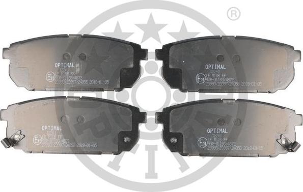 Optimal 12261 - Тормозные колодки, дисковые, комплект autospares.lv