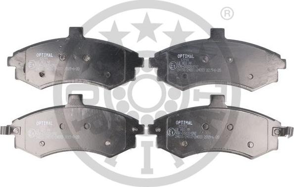 Optimal 12219 - Тормозные колодки, дисковые, комплект autospares.lv