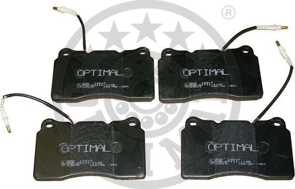 Optimal 12217 - Тормозные колодки, дисковые, комплект autospares.lv