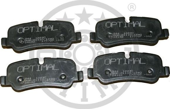 Optimal 12230 - Тормозные колодки, дисковые, комплект autospares.lv