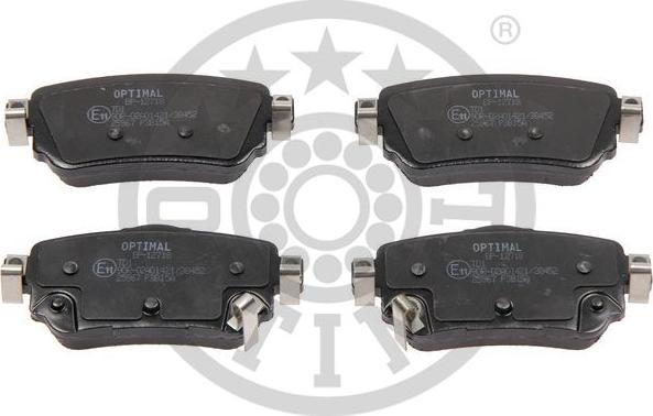 Optimal BP-12718 - Тормозные колодки, дисковые, комплект autospares.lv