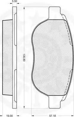 Optimal 84100 - Тормозные колодки, дисковые, комплект autospares.lv