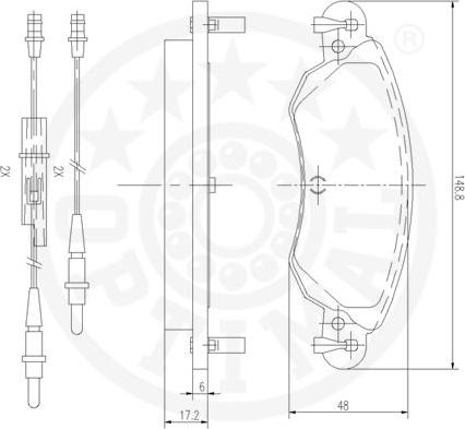 Optimal 82904 - Тормозные колодки, дисковые, комплект autospares.lv