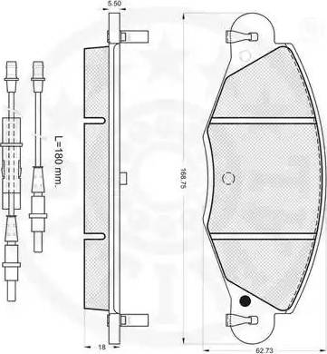 Optimal 82704 - Тормозные колодки, дисковые, комплект autospares.lv