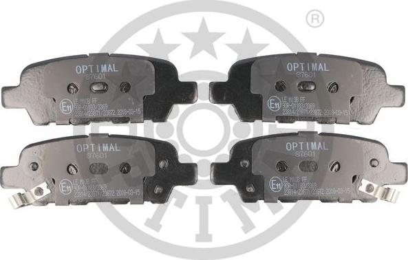 Optimal 87601 - Тормозные колодки, дисковые, комплект autospares.lv