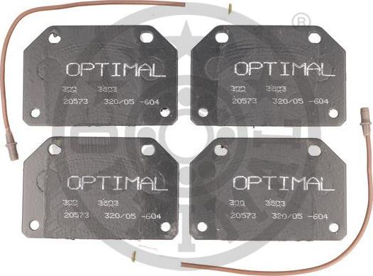 Optimal 3503 - Тормозные колодки, дисковые, комплект autospares.lv