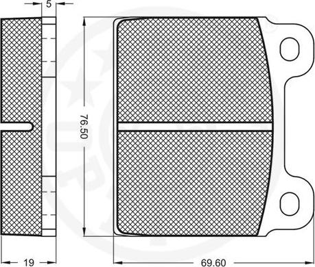 Optimal 2131 - Тормозные колодки, дисковые, комплект autospares.lv