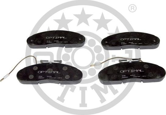 Optimal BP-09465 - Тормозные колодки, дисковые, комплект autospares.lv