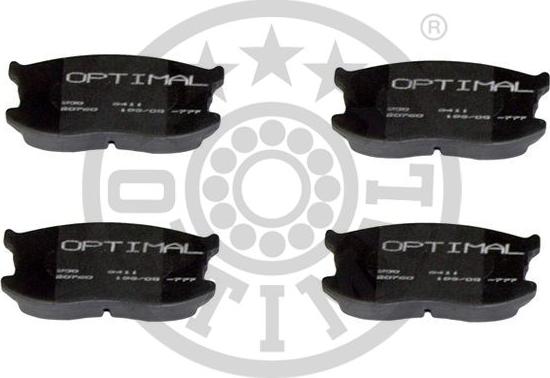 Optimal BP-09411 - Тормозные колодки, дисковые, комплект autospares.lv