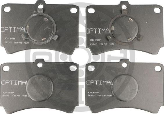 Optimal BP-09569 - Тормозные колодки, дисковые, комплект autospares.lv