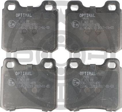 Optimal BP-09589 - Тормозные колодки, дисковые, комплект autospares.lv