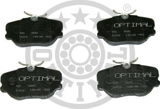 Optimal BP-09580 - Тормозные колодки, дисковые, комплект autospares.lv