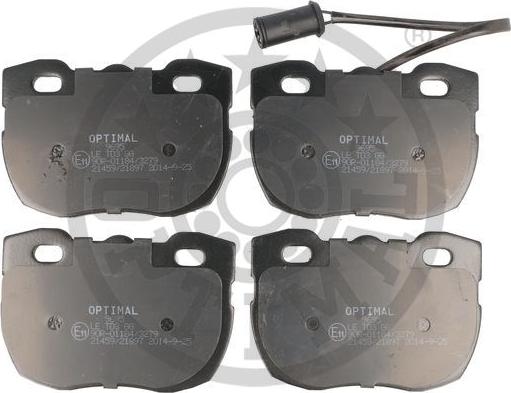 Optimal BP-09695 - Тормозные колодки, дисковые, комплект autospares.lv