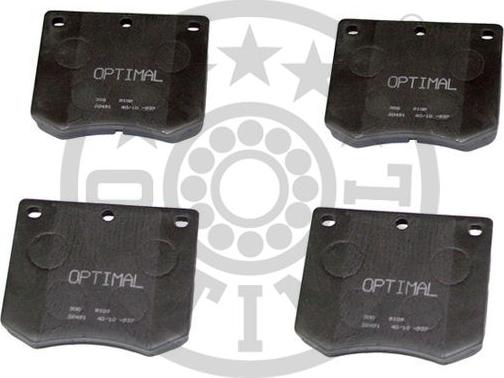 Optimal BP-09109 - Тормозные колодки, дисковые, комплект autospares.lv