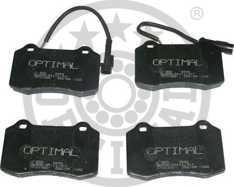 Optimal BP-09848 - Тормозные колодки, дисковые, комплект autospares.lv