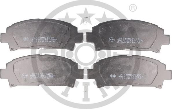 Optimal BP-09829 - Тормозные колодки, дисковые, комплект autospares.lv