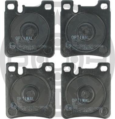 Optimal BP-09795 - Тормозные колодки, дисковые, комплект autospares.lv