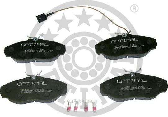Optimal BP-10490 - Тормозные колодки, дисковые, комплект autospares.lv