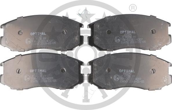 Optimal BP-10325 - Тормозные колодки, дисковые, комплект autospares.lv