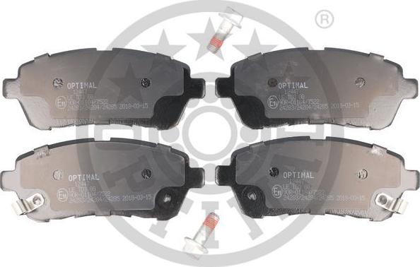 Optimal BP-12447 - Тормозные колодки, дисковые, комплект autospares.lv