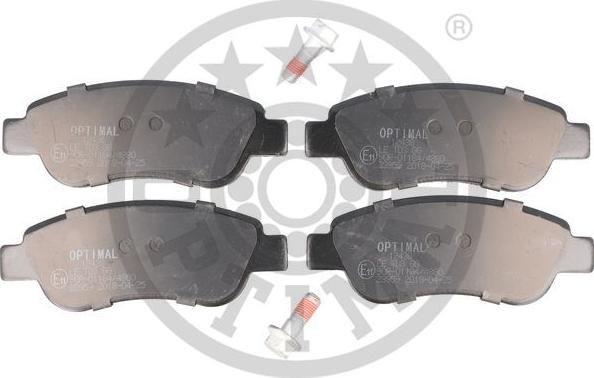 Optimal BP-12438 - Тормозные колодки, дисковые, комплект autospares.lv