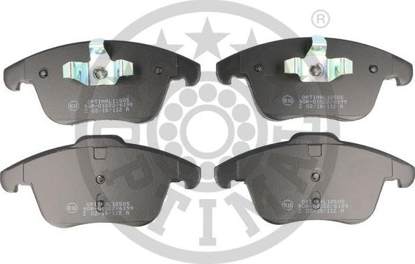 Optimal BP-12505 - Тормозные колодки, дисковые, комплект autospares.lv
