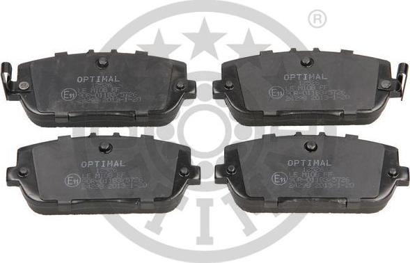 Optimal BP-12526 - Тормозные колодки, дисковые, комплект autospares.lv