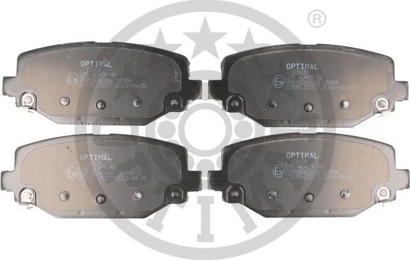 Optimal BP-12608 - Тормозные колодки, дисковые, комплект autospares.lv