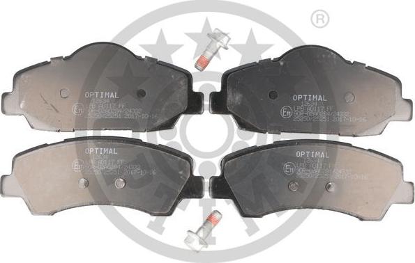 Optimal BP-12634 - Тормозные колодки, дисковые, комплект autospares.lv