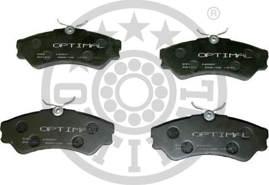 Optimal BP-12007 - Тормозные колодки, дисковые, комплект autospares.lv