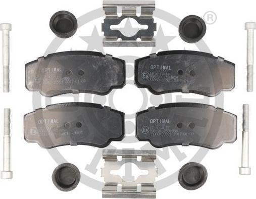 Optimal BP-12029 - Тормозные колодки, дисковые, комплект autospares.lv
