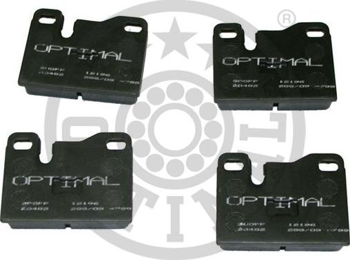 Optimal BP-12196 - Тормозные колодки, дисковые, комплект autospares.lv