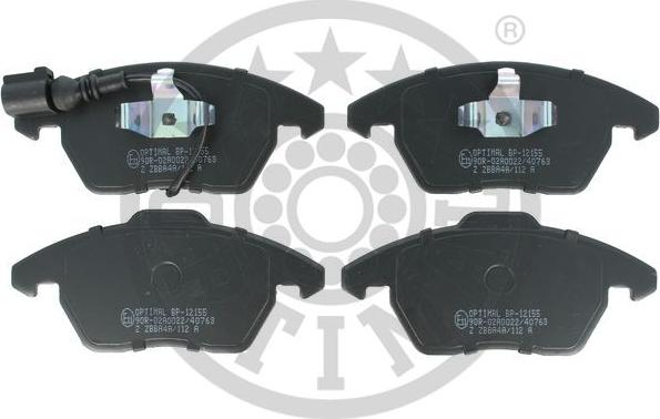 Optimal BP-12155 - Тормозные колодки, дисковые, комплект autospares.lv
