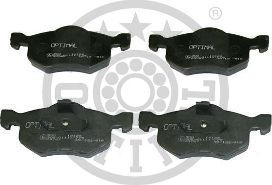 Optimal BP-12129 - Тормозные колодки, дисковые, комплект autospares.lv