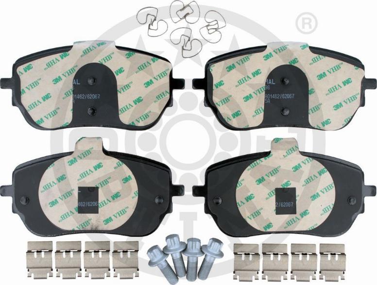 Optimal BP-12896 - Тормозные колодки, дисковые, комплект autospares.lv