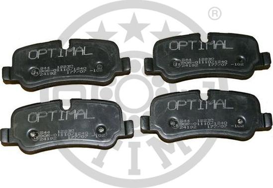 Optimal BP-12230 - Тормозные колодки, дисковые, комплект autospares.lv