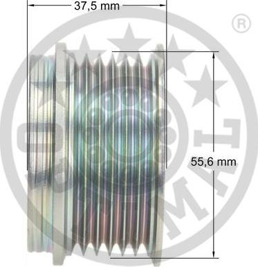 Optimal F5-1032 - Шкив генератора, муфта autospares.lv