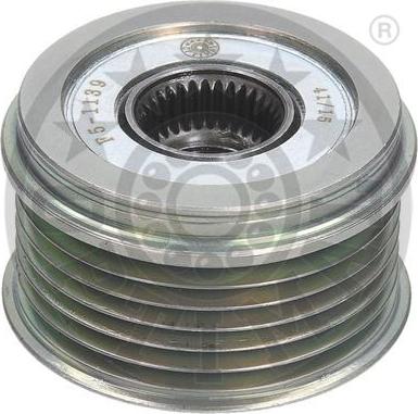 Optimal F5-1139 - Шкив генератора, муфта autospares.lv