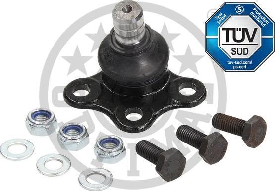 Optimal G3-974 - Шаровая опора, несущий / направляющий шарнир autospares.lv