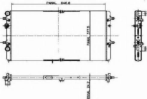 Ordonez 1020598808 - Радиатор, охлаждение двигателя autospares.lv