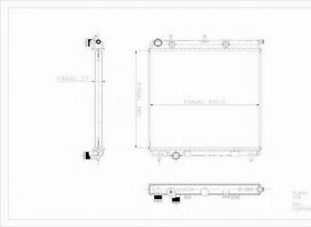 Ordonez 1020550815 - Радиатор, охлаждение двигателя autospares.lv