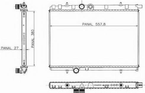 Ordonez 1020530815 - Радиатор, охлаждение двигателя autospares.lv