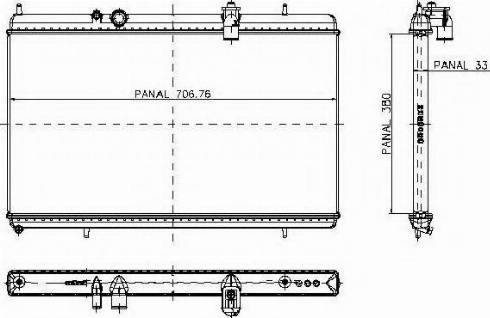 Ordonez 1020664810 - Радиатор, охлаждение двигателя autospares.lv