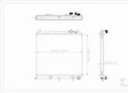 Ordonez 1020660815 - Радиатор, охлаждение двигателя autospares.lv